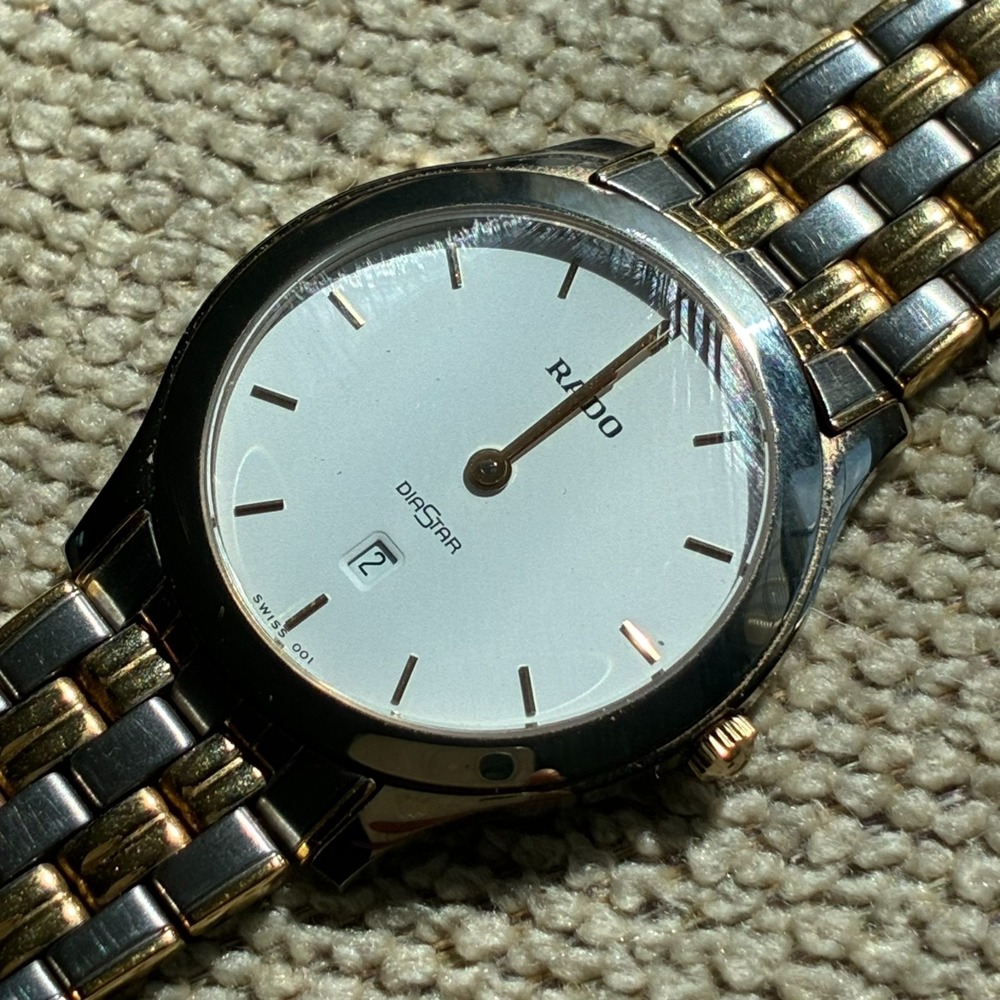RADO DIASTAR STUNNING SWISS TIMEPIECE RARE DRESS MEN'S WATCH-FOR PARTS OR REPAIR